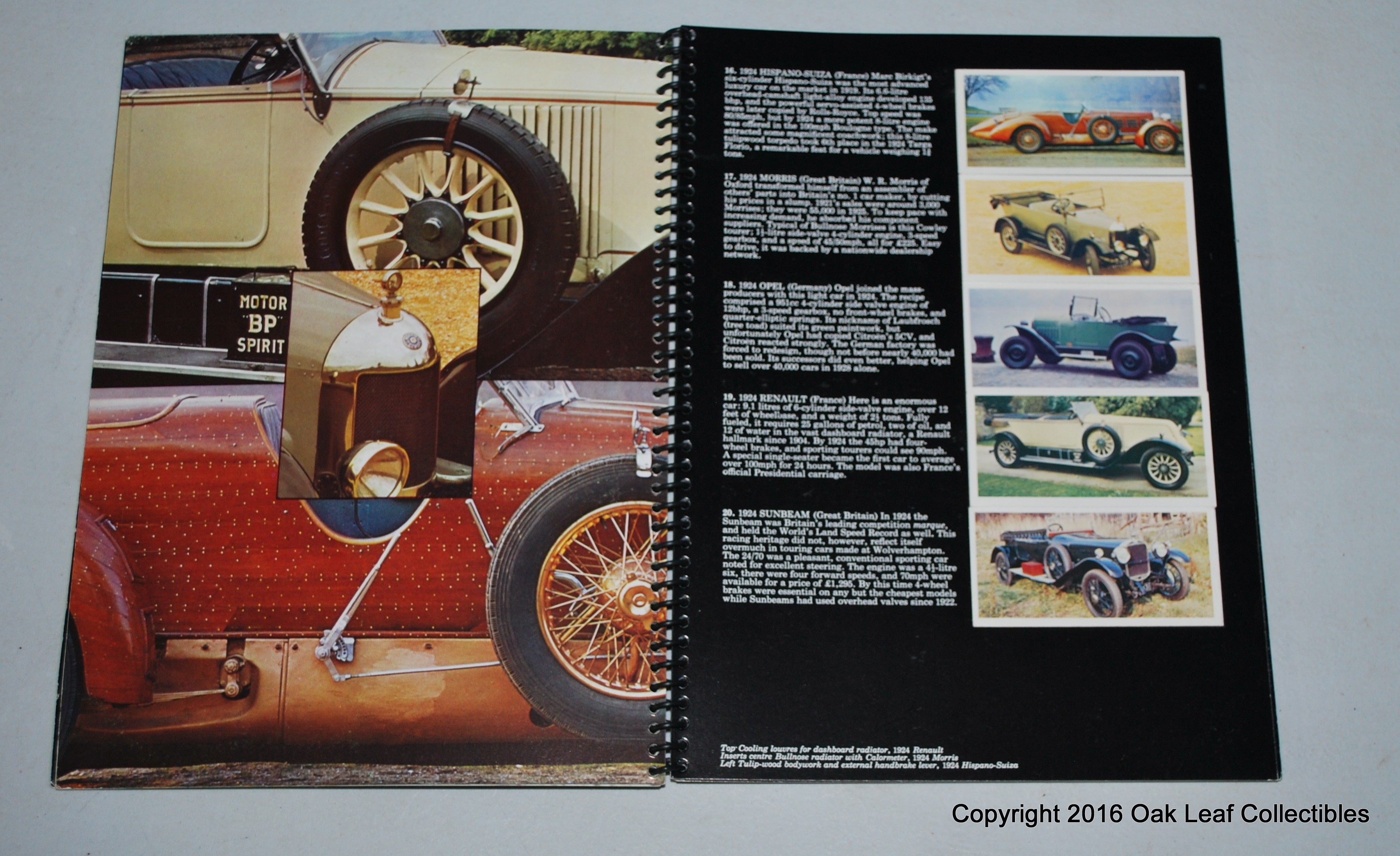 Craven Black Cat Cigarette Cards Collection Vintage Cars Complete in Album