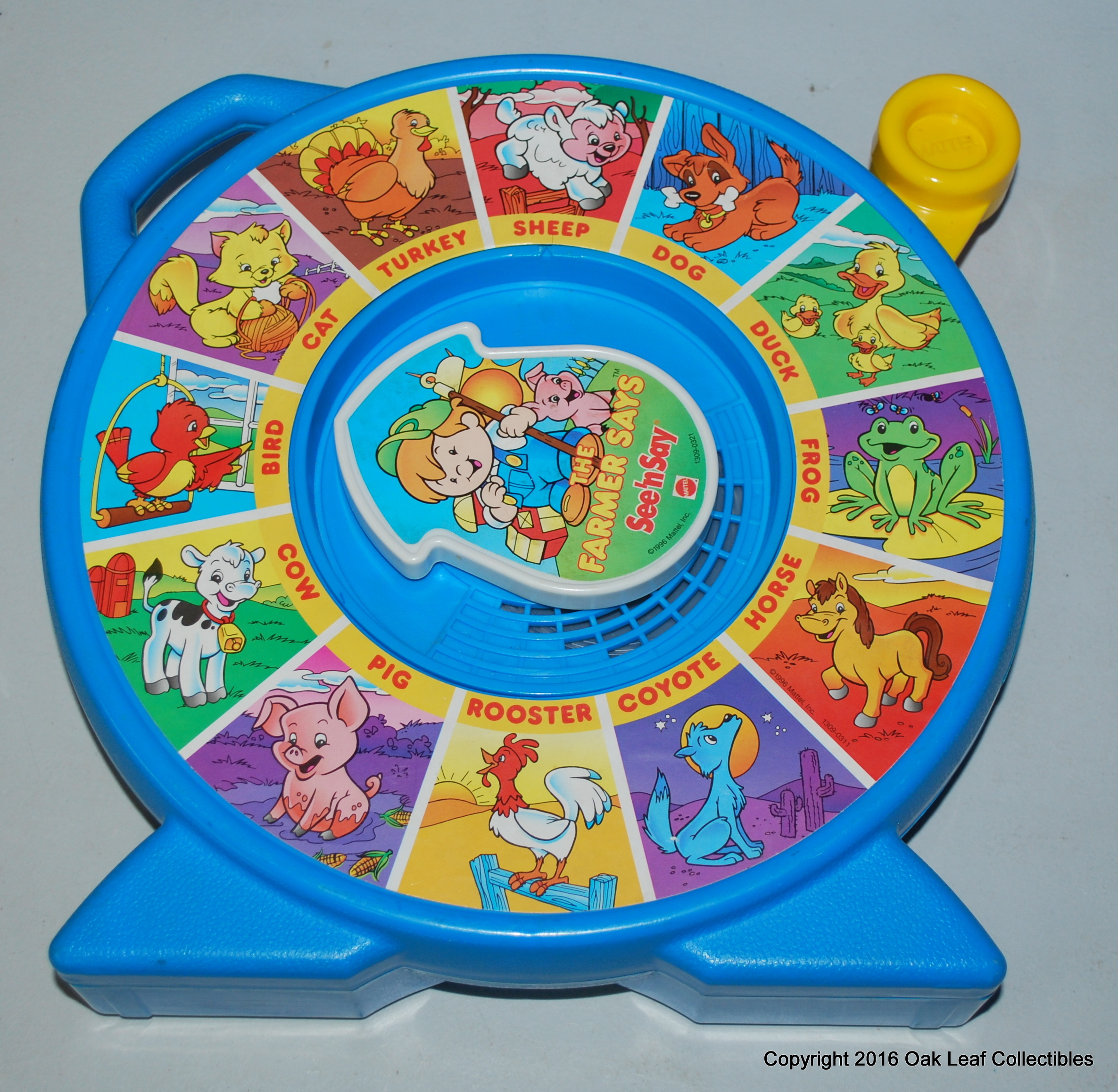 1996 Mattel THE FARMER SAYS See 'n Say WORKS PULL STRING TOY PRESCHOOL