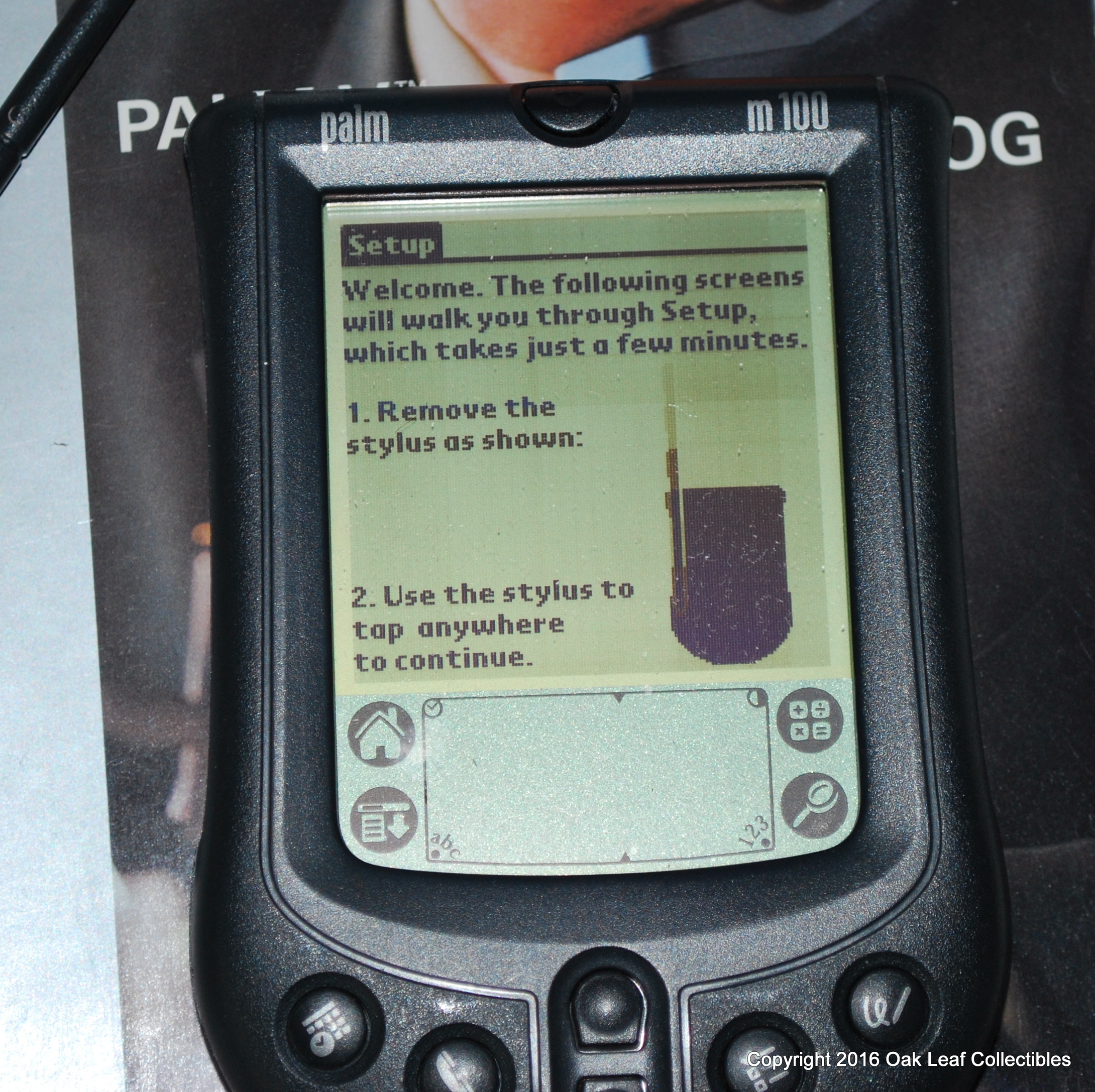 Palm M100 & V 5 Handheld PDA Palm Pilot & HotSync Cradle Lot Several