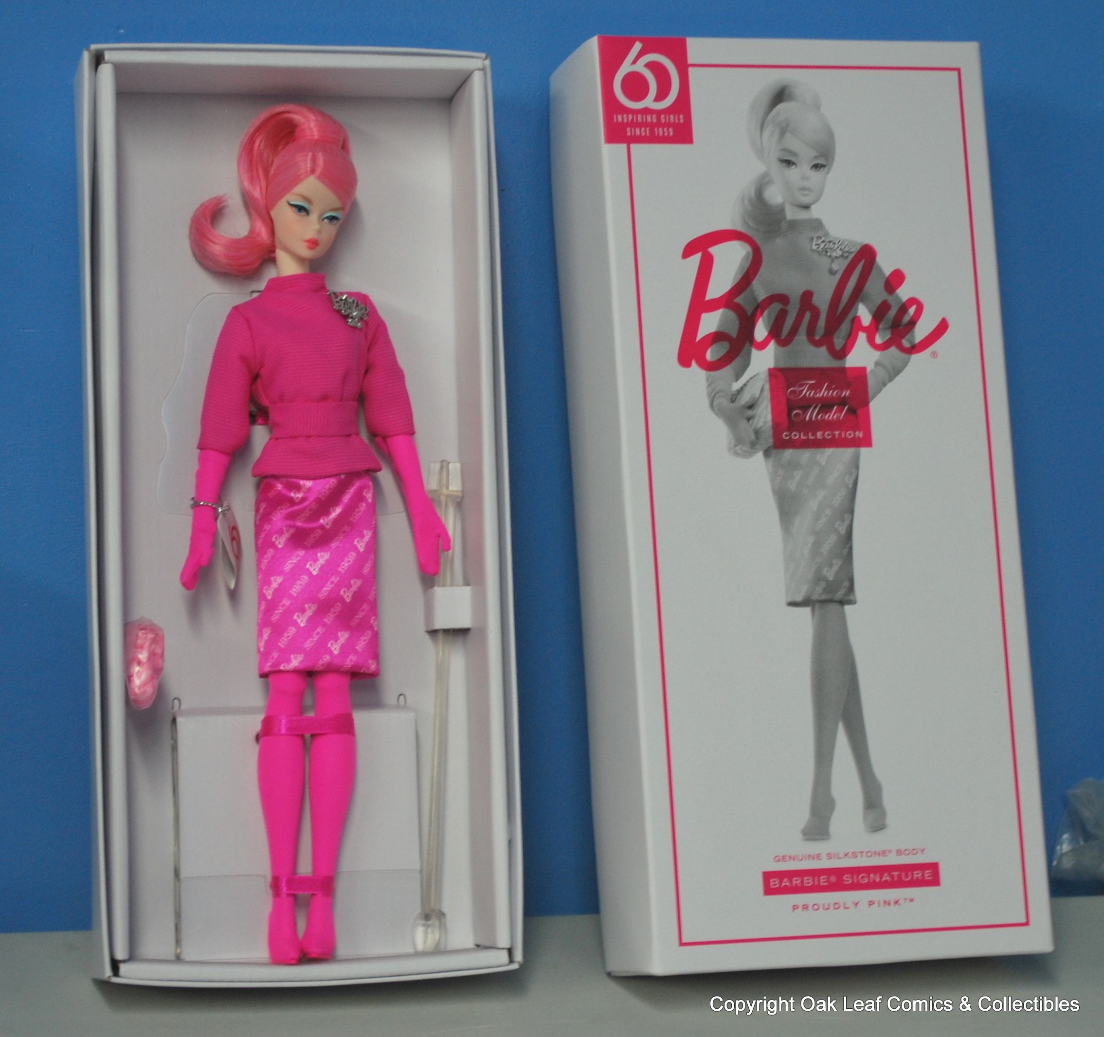 60th Anniversary Proudly Pink Silkstone Barbie Doll NRFB | eBay
