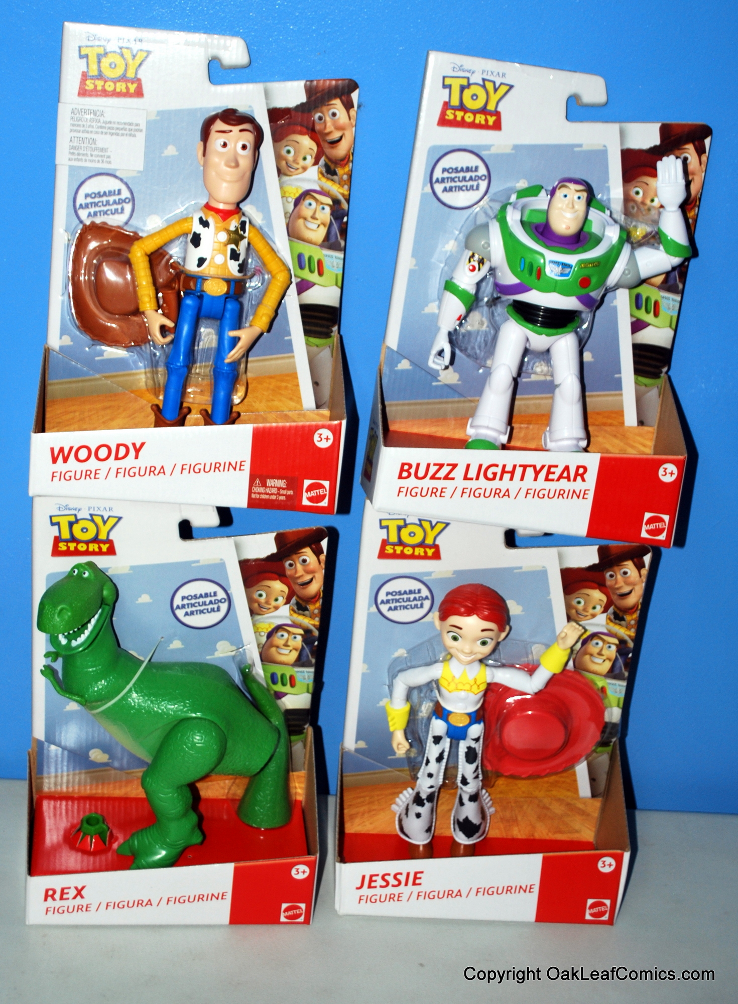 Disney Toy Story 2017 Woody Buzz Jesse & REX SET 4 Figures