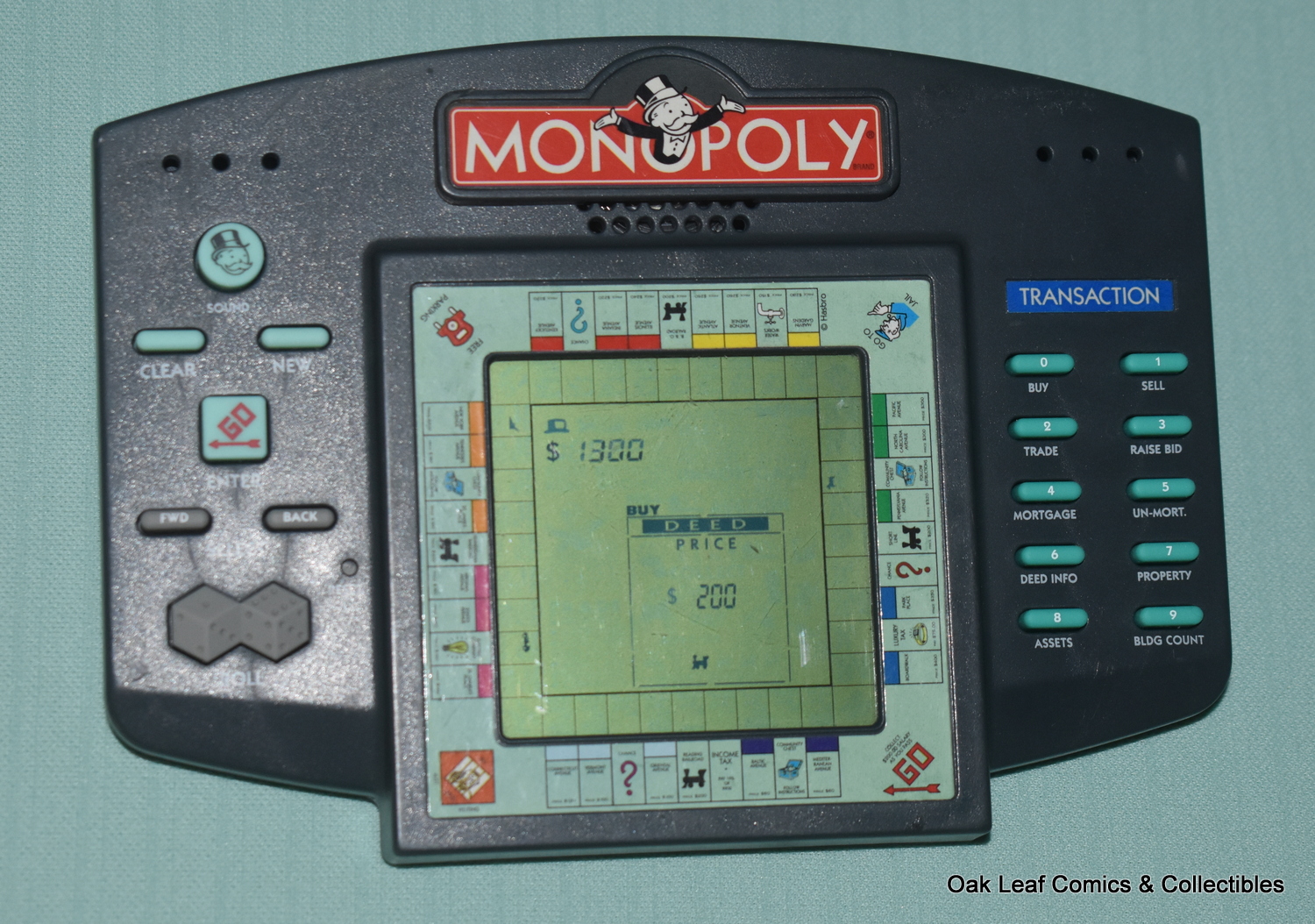 Vintage Hasbro Monopoly Electronic Hand Held Travel Game 1997 Working